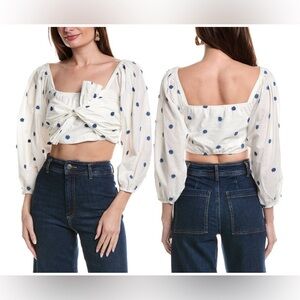 FARM RIO FLOWERS CROP TOP